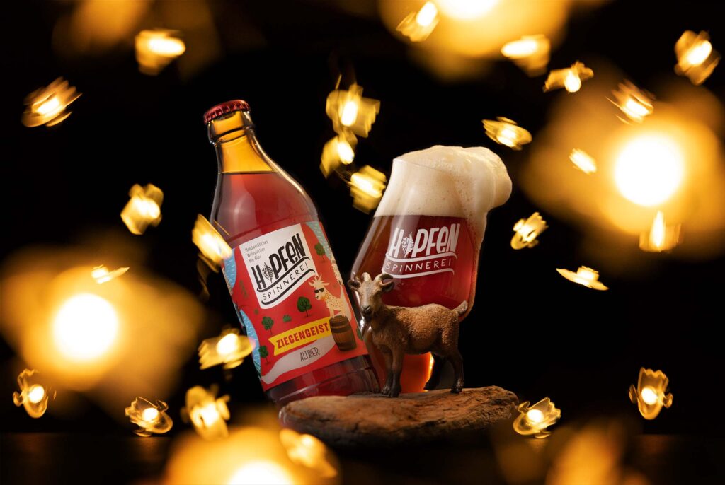 Kreative Bierfotografie für die Hopfenspinnerei, Pehböck Videoproduktion Wien